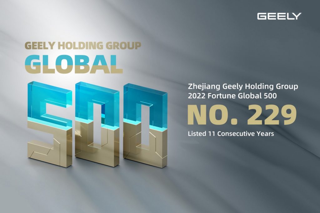 Zhejiang Geely Holding Group (Geely Holding), China’s largest privately-owned automotive technology company was listed in the 2022 Fortune Global 500 for the 11th consecutive year...